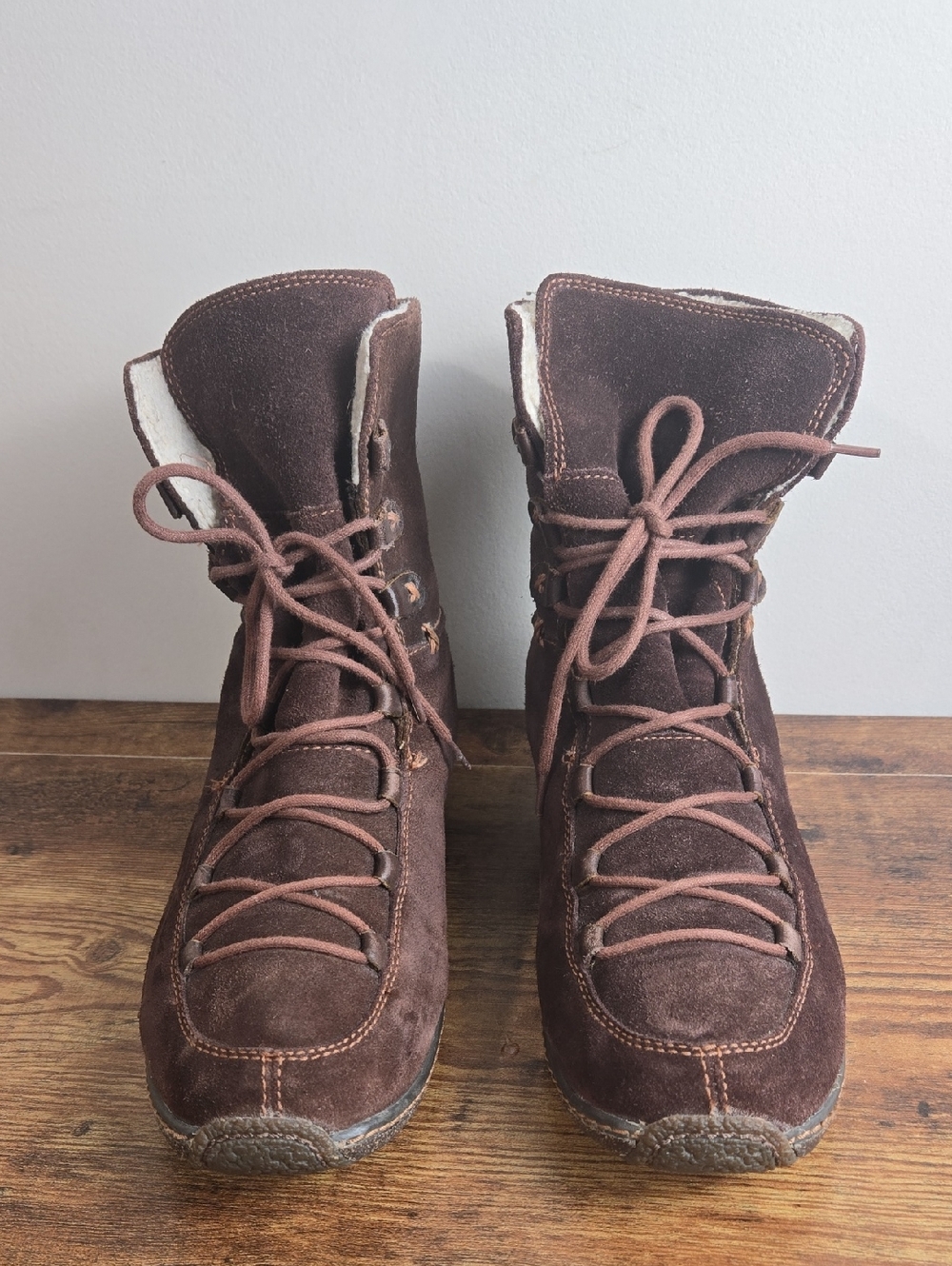 Timberland Reykir Ghillie Women's Brown Suede Lace-Up Boots Sz 11 Cabincore Boho